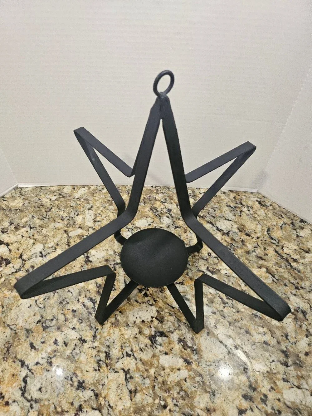 Modern Black Wrought Iron 3D  Candle Holder 17